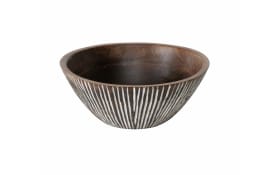 Schale Riffley, Mangoholz, 25 cm
