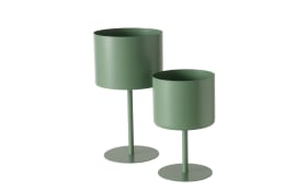 Übertopfset Podest, grün, 2-teilig