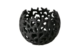 Windlicht Philis, schwarz, 9,5 cm