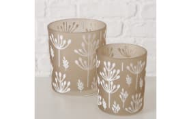 Windlichtset Farah, beige, 2-teilig