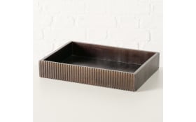 Tablett Ruvy, dunkelbraun, 25 cm