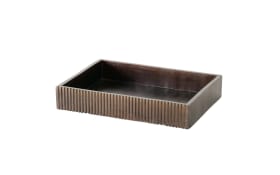 Tablett Ruvy, dunkelbraun, 25 cm