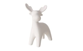 Figur Hirsch, weiß, 19 cm