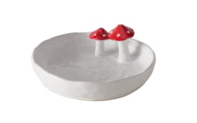 Dekoschale Funghi, weiß, 6,5 cm
