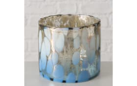 Windlicht Sonna, beige/blau