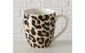 Jumbobecher Leony, schwarz/braun, 400 ml