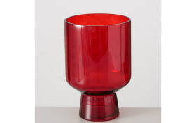 Windlicht Rouga, rot, 20 cm