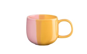 Espressotasse Joy, gelb/rosa, 0,09 l