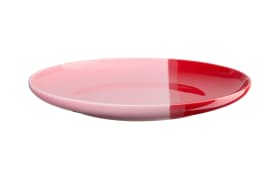 Dessertteller Joy,  rot/rosa, 22 cm