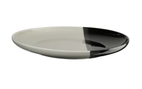 Dessertteller Joy, schwarz/grau, 22 cm