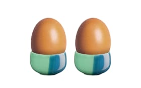 Eierbecher Joy, blau/grün, 2-teilig