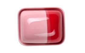 Butterdose Joy, rot/rosa, 6 cm