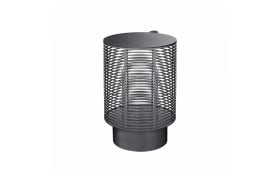 Laterne Olea, Edelstahl pulverbeschichtet, schwarz, 37,5 cm