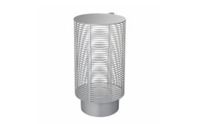 Laterne Olea, Edelstahl pulverbeschichtet, silber, 48 cm