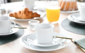 Kaffeeservice Base, weiß, 18-teilig 