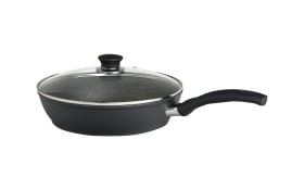 Schmorpfanne Bari mit Glasdeckel in schwarz, 28 cm