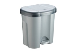 Abfalleimer, dunkelsilber, 2 x 10 l PILA
