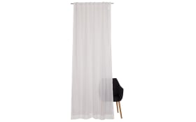 Vorhang mit verdeckter Schlaufe Solid, Polyester, offwhite, 130 x 250 cm