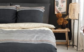 Bettwäsche-Set Horizon, grau/anthrazit/beige, 135 x 200 cm