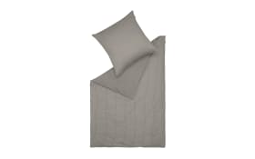 Bettwäscheset, Needlestripe, dunkelgrau, 155 cm x 220 cm