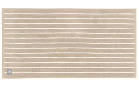Handtuch Needlestripe, beige, 50 x 100 cm