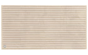 Duschtuch mit Needlestripe, beige, 70 x 140 cm