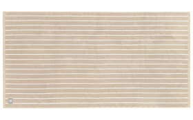 Duschtuch mit Needlestripe, beige, 70 x 140 cm