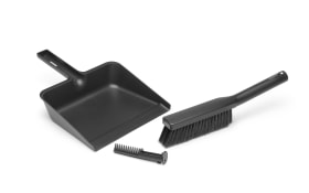 Kehrschaufel+Bürste SinkSide, dunkelgrau, 3-teilig