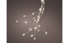 Micro LED Lichtbündel, silber, 190 cm