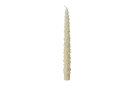Kerzen, wollweiß, 2er Set, 25 cm
