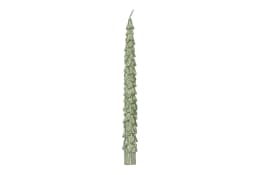Spitzkerze, grün, 2er Set, 25 cm