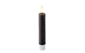 LED Spitzkerze, grau/warmweiß