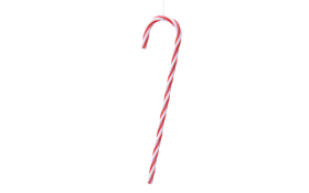 Zuckerstange, rot/weiß, 13 cm