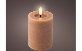 LED Kerze, hellbraun, 11,2 cm