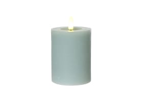 LED Kerze, hellblau, 11,2 cm