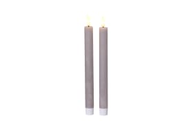 LED Spitzkerze, lila, 2er Set