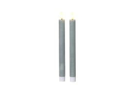 LED Spitzkerze, blau, 2er Set