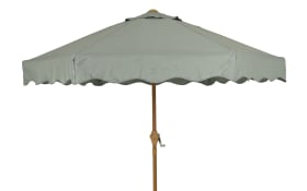 Sonnenschirm, grau/grün, 220 cm
