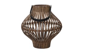 Windlicht, braun, 39 cm