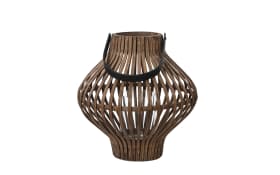 Windlicht, braun, 26 cm