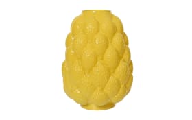Zitrus-Glasvase, gelb, 22 cm