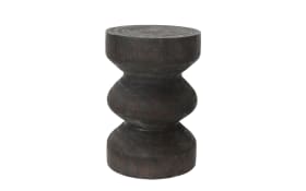 Beistelltisch, Paulowniaholz dunkelbraun, 37 cm