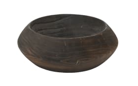 Dekoschale, Paulowniaholz dunkelbraun, 30 cm