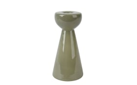 Glaskerzenhalter, hellgrün, 17 cm