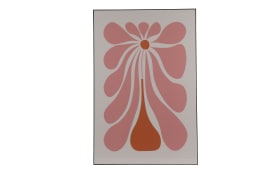 Gemälde, pink/schwarz, 60 x 90 x 2,5 cm