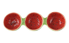 Schale Wassermelone, rot/grün