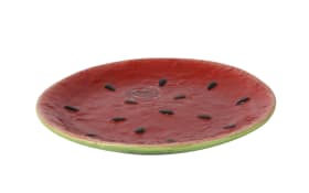 Teller Wassermelone, rot/grün