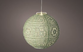 Solar-Laterne, rund, grün, 25 cm
