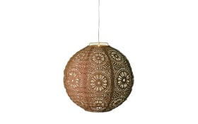 Solar-Laterne, rund, orange, 25 cm
