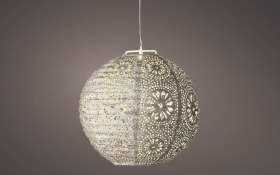 Solar-Laterne, rund, braun, 25 cm
